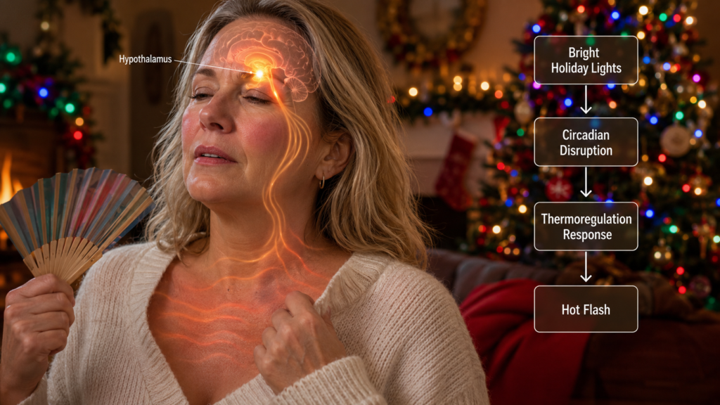 Inside the Hypothalamus: How Blinding Christmas Lights Disrupt Midlife Sleep